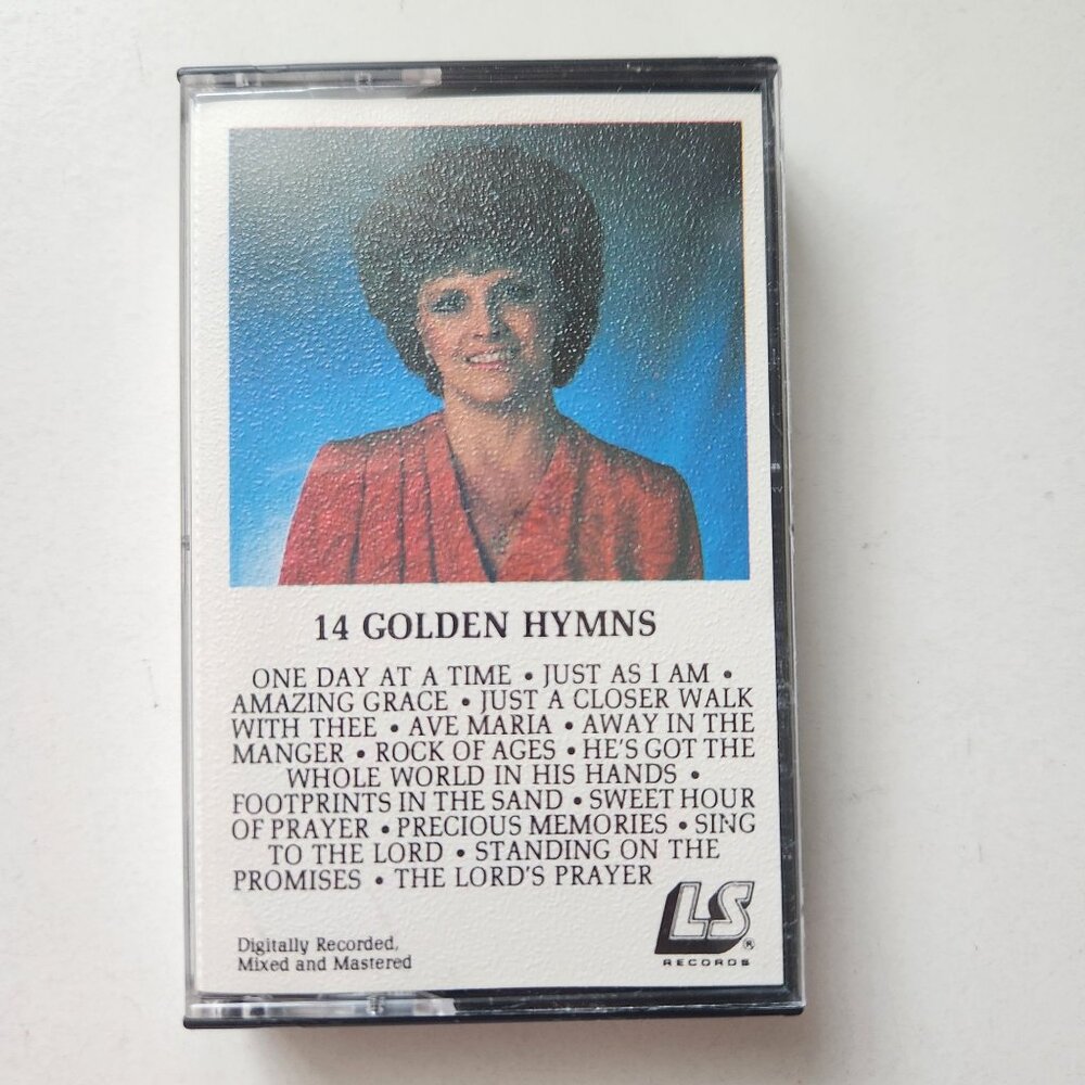 Cristy Lane 14 Golden Hymns Cassette Tape 1985 LS Records Gospel Music Album